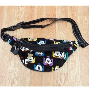 Mickey Mouse Fanny Pack All Over Print Mickey Disney Crossbody Waist Pack Canvas